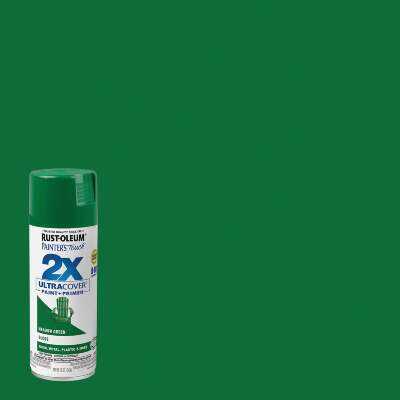 Rust-Oleum Painter's Touch 2X Ultra Cover 12 Oz. Gloss Paint + Primer Spray Paint, Meadow Green