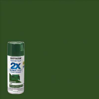 Rust-Oleum Painter's Touch 2X Ultra Cover 12 Oz. Gloss Paint + Primer Spray Paint, Hunter Green