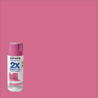 Rust-Oleum Painter's Touch 2X Ultra Cover 12 Oz. Gloss Paint + Primer Spray Paint, Berry Pink
