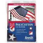 Annin 2.5 Ft. x 4 Ft. Polycotton American Banner Flag Image 1